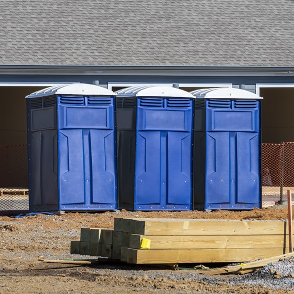 what is the maximum capacity for a single porta potty in Irvine CA